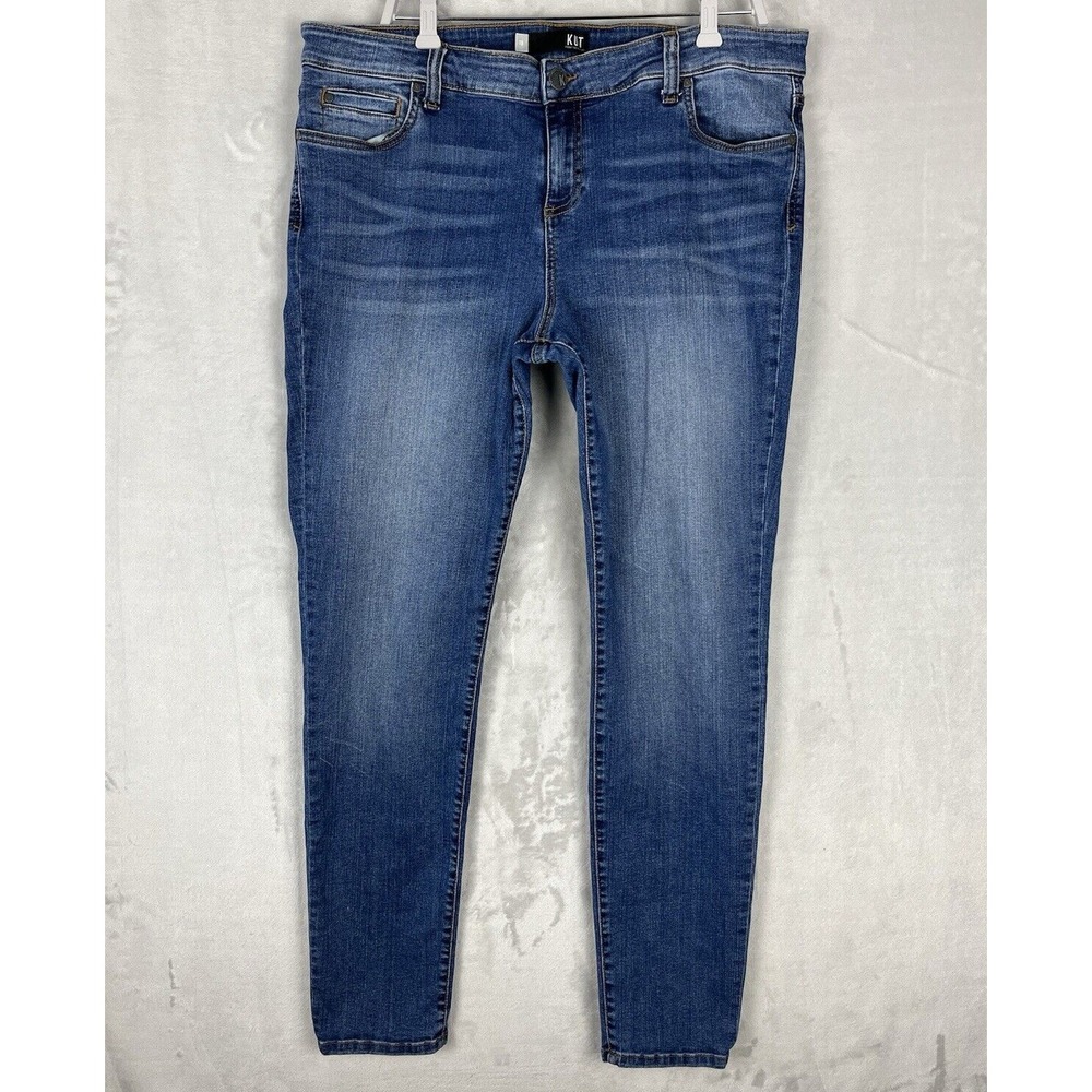 KUT from the Kloth Women Jean 18 Blue Wash MIA Toothpick Skinny Tapered Whisker